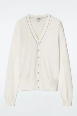 Clearance COS KARDIGAN Z WEŁNY MERINO I LNU