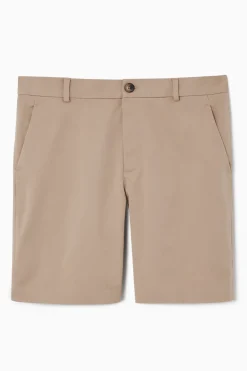 Fashion COS KLASYCZNE SZORTY TYPU CHINOS Opalonybeżowy