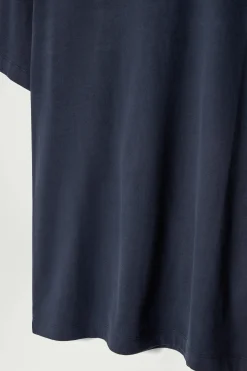 Best COS KLASYCZNY T-SHIRT ZE SZCZOTKOWANEJ BAWEŁNY Granatowy