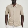 Sale COS KNITTED LINENSILK SHIRT