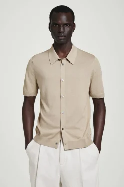 Sale COS KNITTED LINENSILK SHIRT