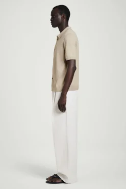 Sale COS KNITTED LINENSILK SHIRT