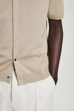 Sale COS KNITTED LINENSILK SHIRT