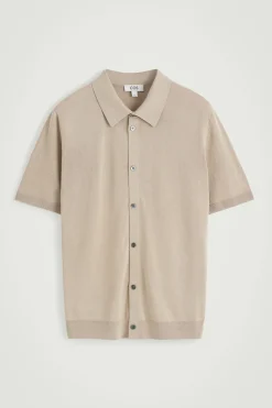 Sale COS KNITTED LINENSILK SHIRT