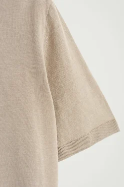 Sale COS KNITTED LINENSILK SHIRT