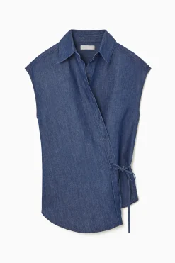 New COS KOPERTOWA DENIMOWA KOSZULA – REGULAR FIT