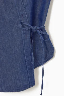 New COS KOPERTOWA DENIMOWA KOSZULA – REGULAR FIT