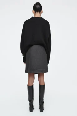 Outlet COS KOPERTOWA DŻINSOWA SPÓDNICZKA MINI
