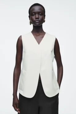 Fashion COS KOPERTOWA KAMIZELKA Z LNEM