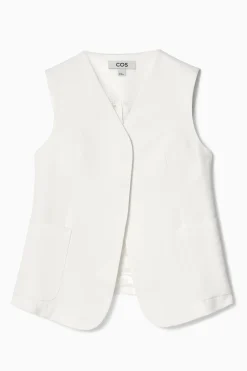 Fashion COS KOPERTOWA KAMIZELKA Z LNEM