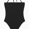 Outlet COS KOSTIUM KĄPIELOWY BANDEAU W PRĄŻKI