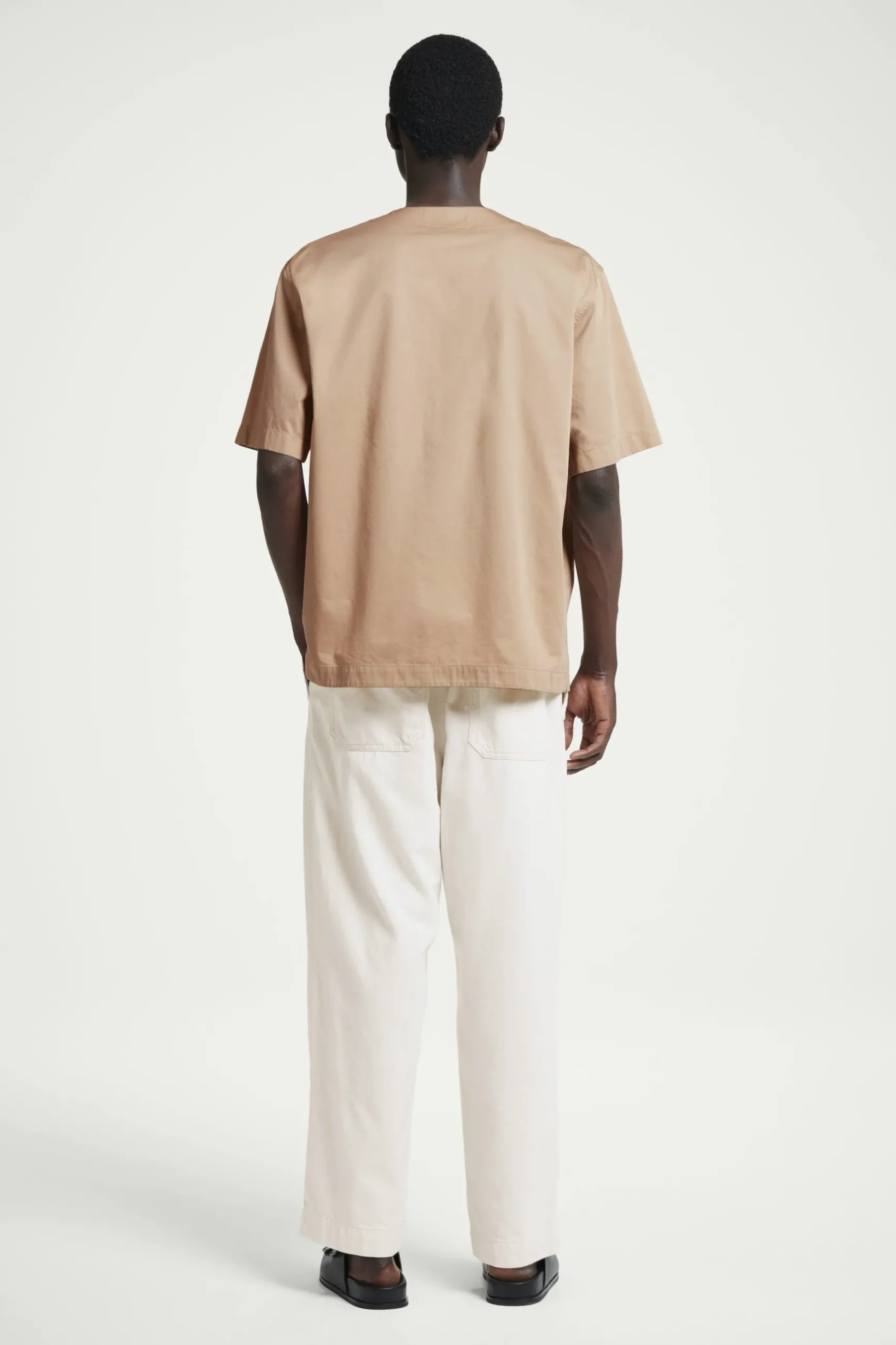 Sale COS KOSZULA BEZ KOŁNIERZYKA – RELAXED FIT