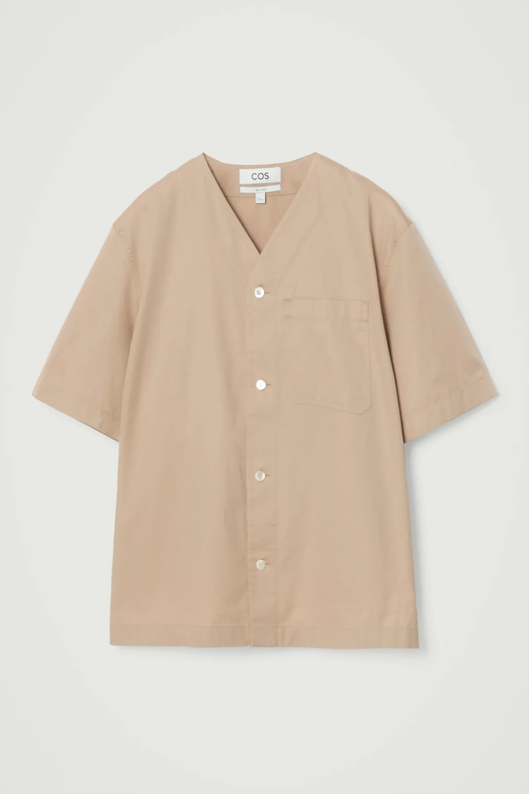Sale COS KOSZULA BEZ KOŁNIERZYKA – RELAXED FIT