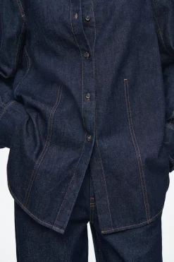 Outlet COS KOSZULA DŻINSOWA OVERSIZE
