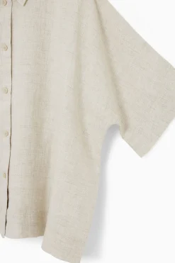 Outlet COS KOSZULA LNIANA Z KRÓTKIM RĘKAWEM