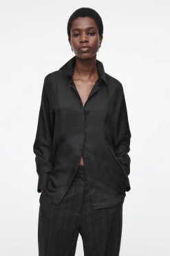 Discount COS KOSZULA OVERSIZE Z CZYSTEGO JEDWABIU