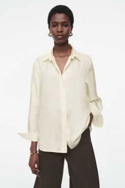 New COS KOSZULA OVERSIZE Z CZYSTEGO JEDWABIU