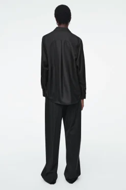 Discount COS KOSZULA OVERSIZE Z CZYSTEGO JEDWABIU