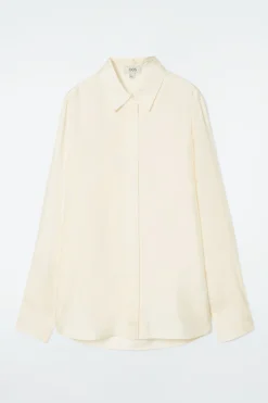 New COS KOSZULA OVERSIZE Z CZYSTEGO JEDWABIU