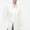 Fashion COS KOSZULA OVERSIZE Z ZAKRZYWIONYM DOŁEM