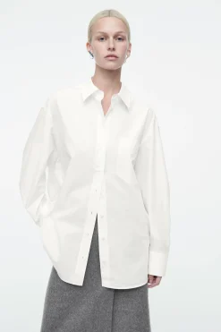 Fashion COS KOSZULA OVERSIZE Z ZAKRZYWIONYM DOŁEM