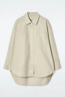 Best COS KOSZULA OVERSIZE Z ZAKRZYWIONYM DOŁEM