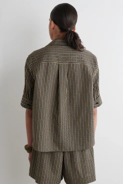 Clearance COS KOSZULA W PASKI Z TKANINY SEERSUCKER