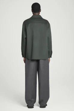 Fashion COS KOSZULA WIERZCHNIA Z DWUSTRONNEGO MATERIAŁU