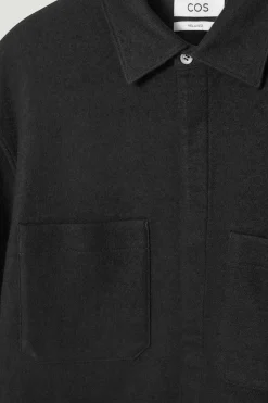 Hot COS KOSZULA WIERZCHNIA Z GOTOWANEJ WEŁNY – RELAXED FIT