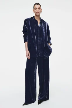Discount COS KOSZULA Z AKSAMITU Z JEDWABIEM – RELAXED FIT