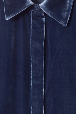 Discount COS KOSZULA Z AKSAMITU Z JEDWABIEM – RELAXED FIT