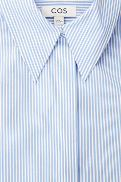 Online COS KOSZULA Z BAWEŁNIANEJ POPELINY RELAXED FIT