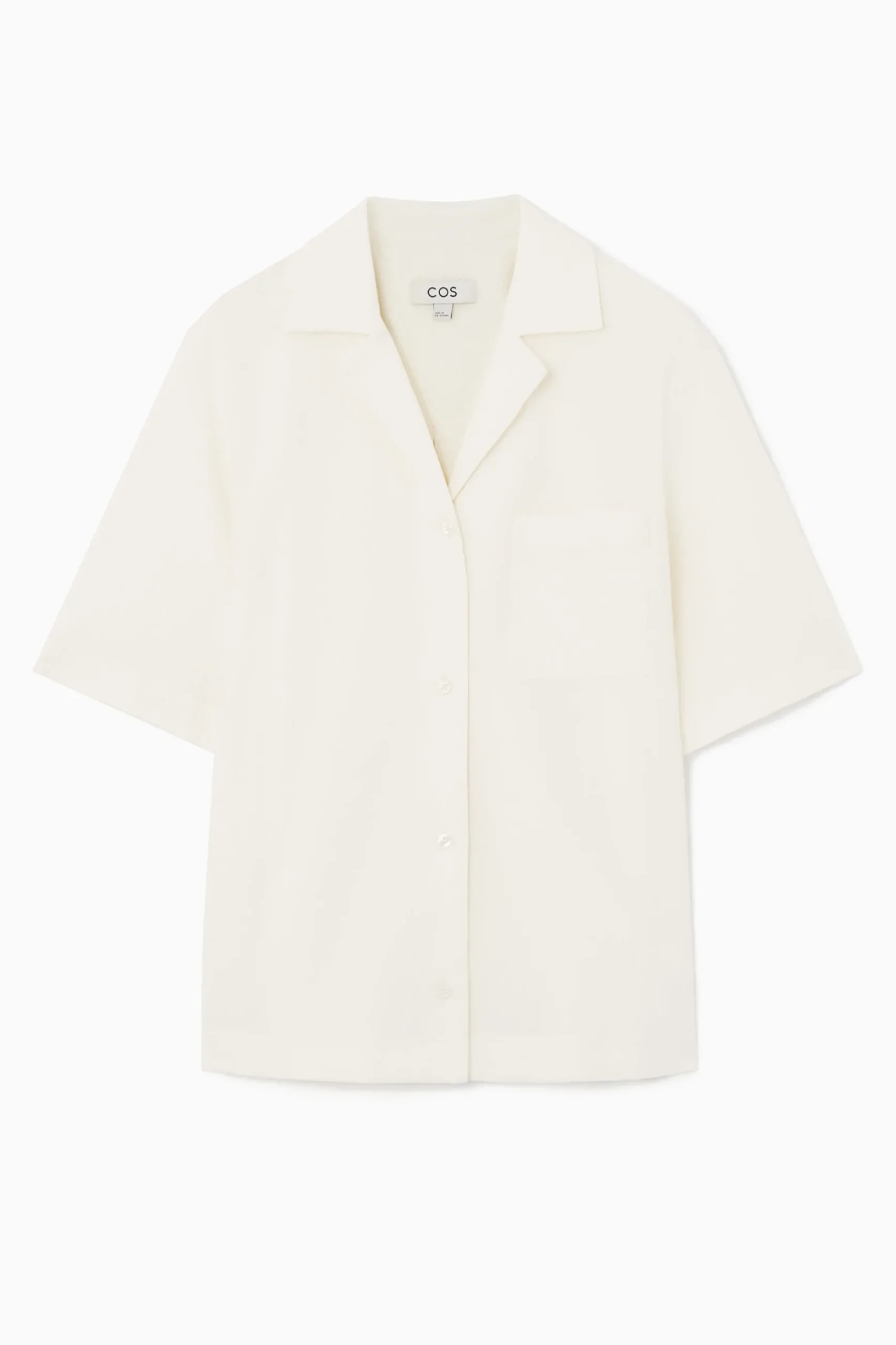 Outlet COS KOSZULA Z BAWEŁNY SEERSUCKER – REGULAR FIT