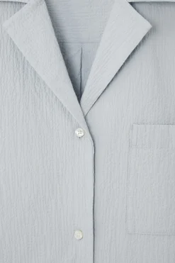 Discount COS KOSZULA Z BAWEŁNY SEERSUCKER – REGULAR FIT