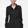 Outlet COS KOSZULA Z DUŻYM KOŁNIERZYKIEM – SLIM FIT