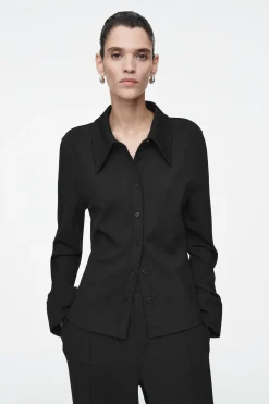 Outlet COS KOSZULA Z DUŻYM KOŁNIERZYKIEM – SLIM FIT