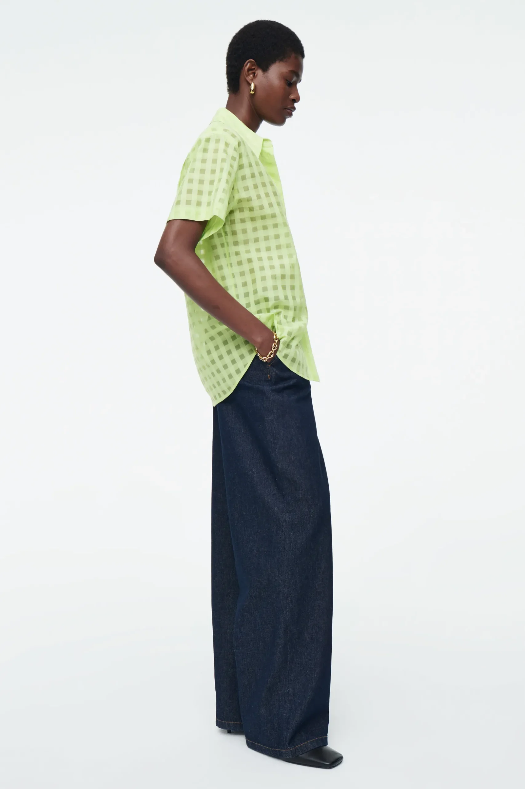 Outlet COS KOSZULA Z JEDWABIEM W STYLU UTILITY – RELAXED FIT