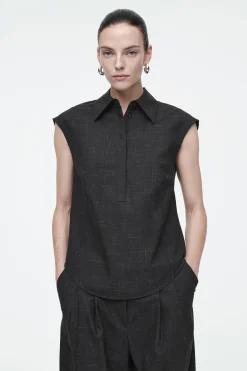 Sale COS KOSZULA Z KONTRASTUJĄCYMI WŁÓKNAMI – SLIM FIT