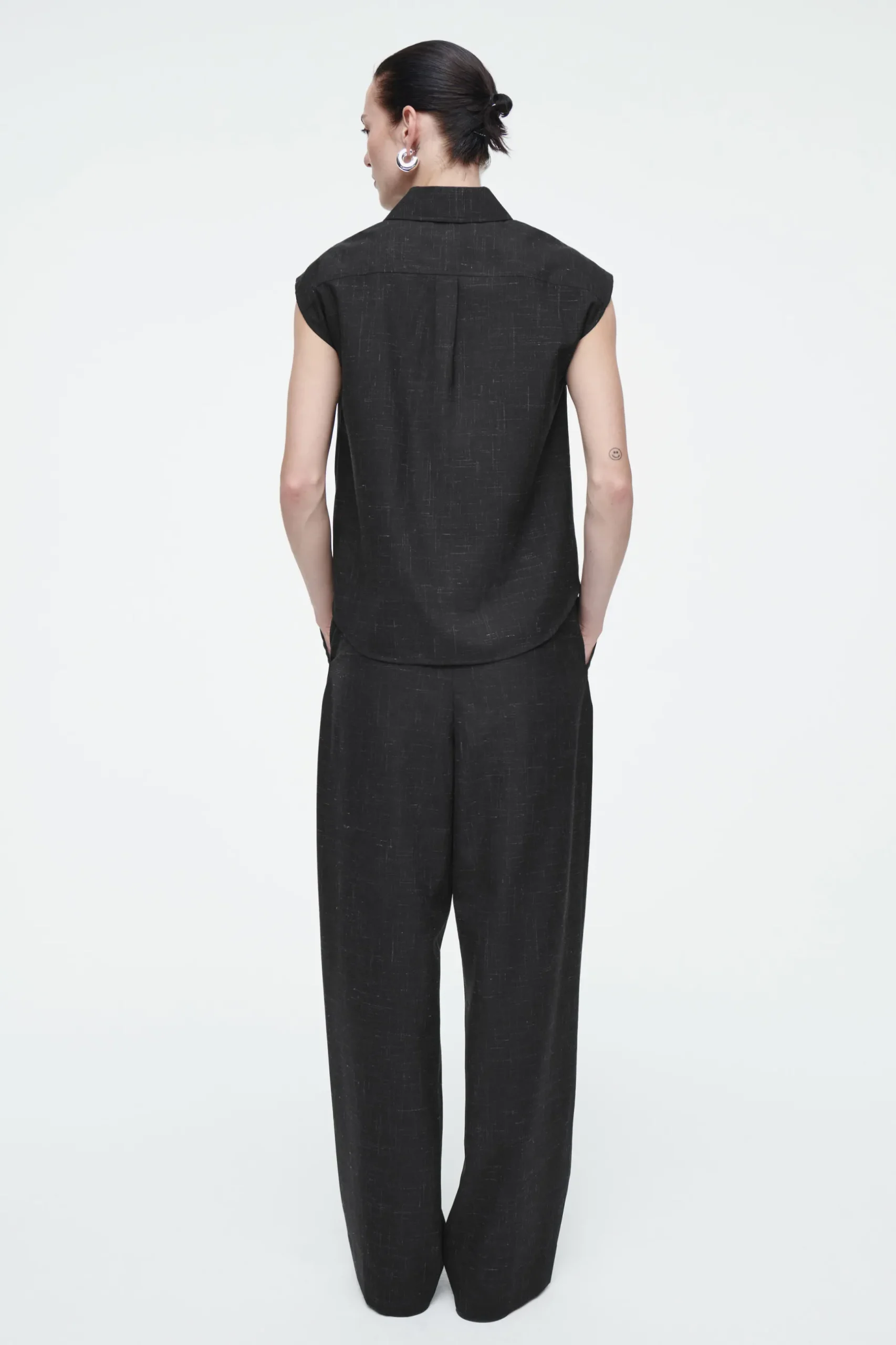 Sale COS KOSZULA Z KONTRASTUJĄCYMI WŁÓKNAMI – SLIM FIT