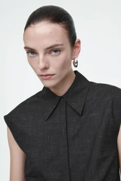 Sale COS KOSZULA Z KONTRASTUJĄCYMI WŁÓKNAMI – SLIM FIT