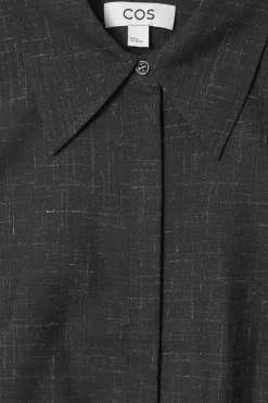 Sale COS KOSZULA Z KONTRASTUJĄCYMI WŁÓKNAMI – SLIM FIT