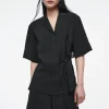 New COS KOSZULA Z KRÓTKIM RĘKAWEM – RELAXED FIT