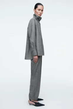 Discount COS KOSZULA Z WEŁNIANEJ FLANELI – RELAXED FIT