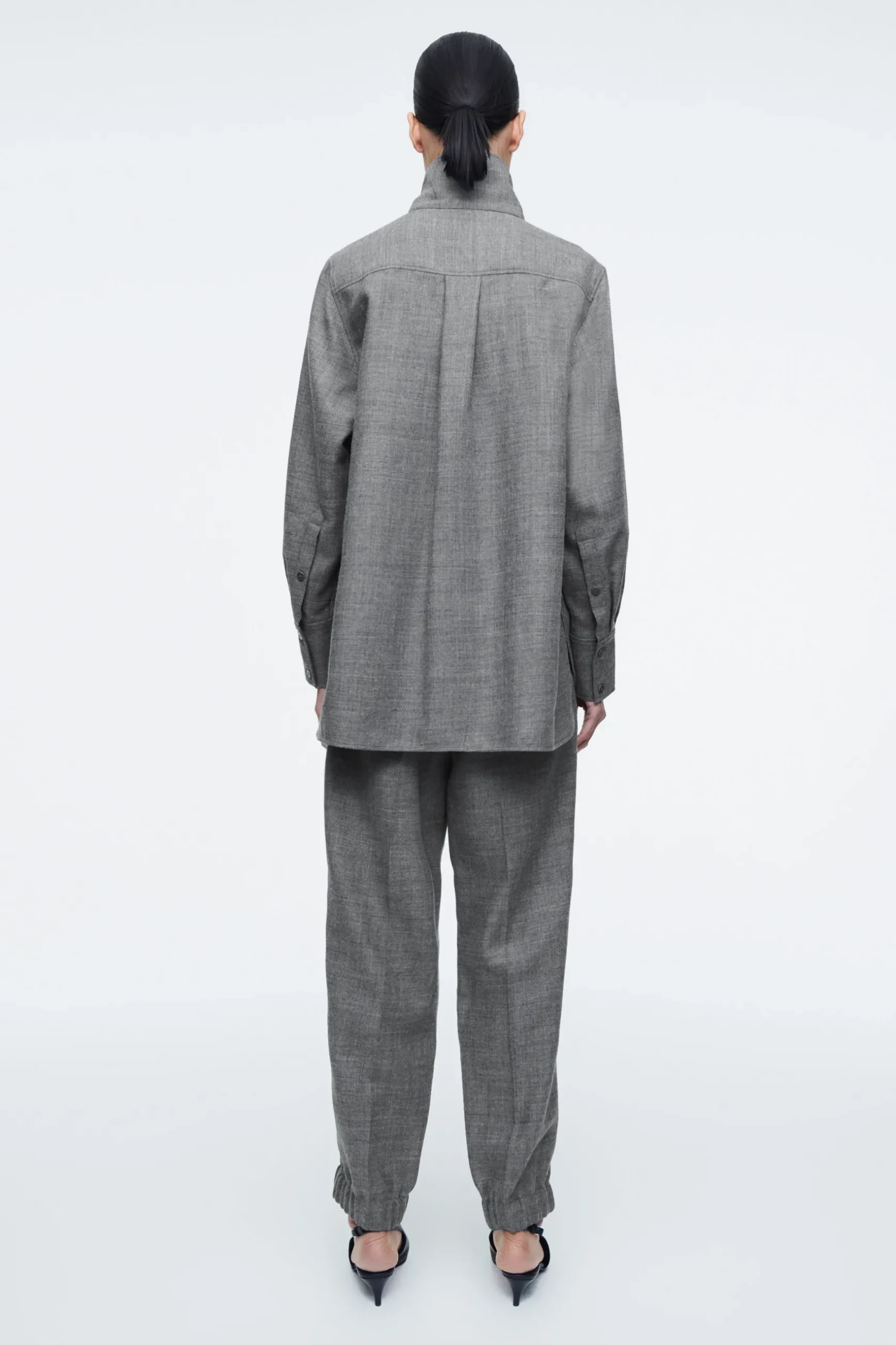 Discount COS KOSZULA Z WEŁNIANEJ FLANELI – RELAXED FIT
