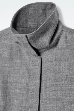 Discount COS KOSZULA Z WEŁNIANEJ FLANELI – RELAXED FIT