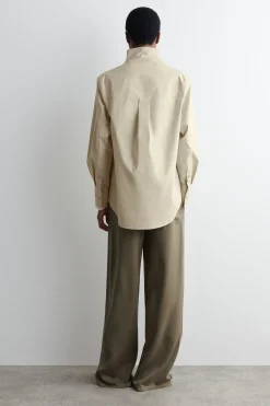 Online COS KOSZULA Z WYSOKIM KOŁNIERZYKIEM – RELAXED FIT