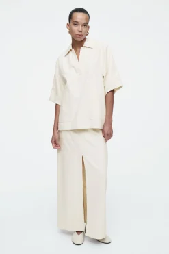 Clearance COS KOSZULKA POLO OVERSIZE Z LNEM
