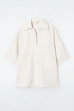 Clearance COS KOSZULKA POLO OVERSIZE Z LNEM