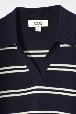 Clearance COS KOSZULKA POLO Z MIESZANKI JEDWABIU I BAWEŁNY