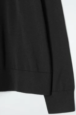 New COS KOSZULKA POLO Z MIESZANKI JEDWABIU I BAWEŁNY